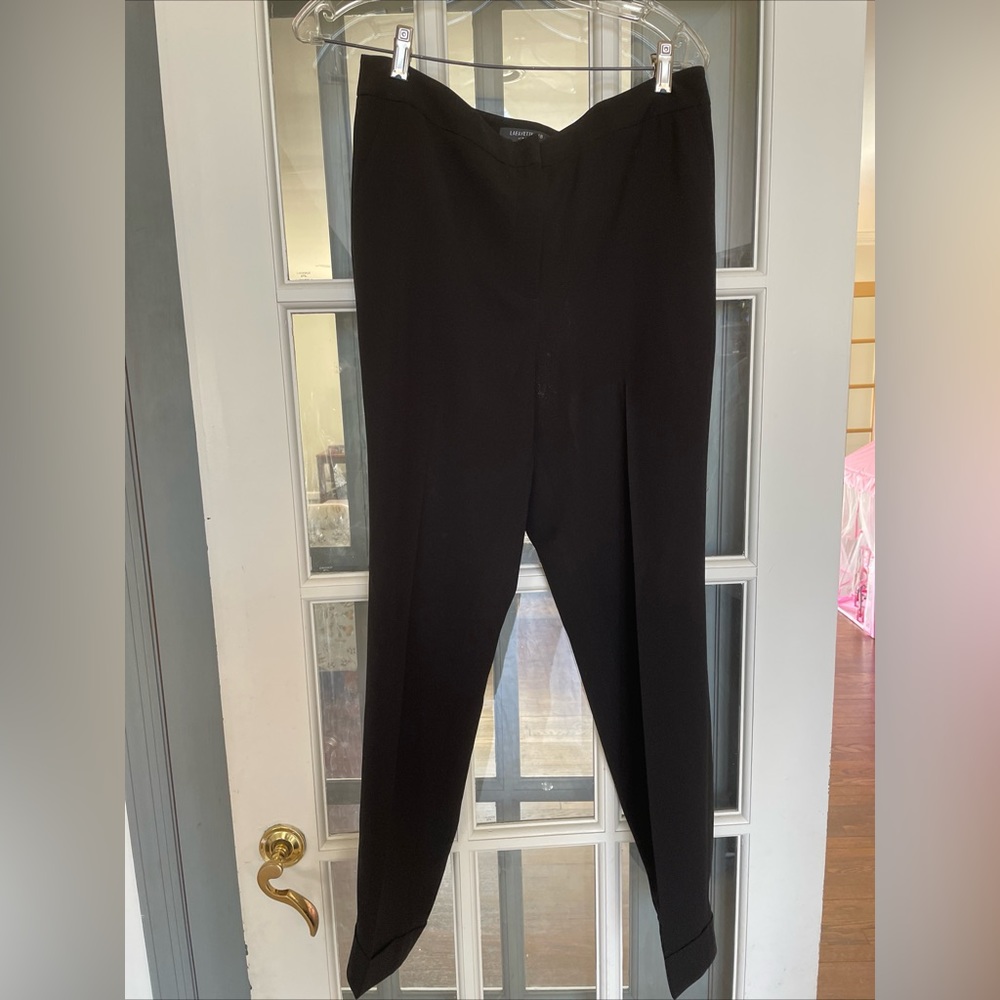 Lafayette 148 Dress Pants Clinton Womens 6 Black